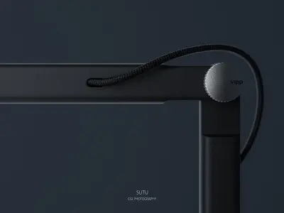 Light Wall Lamp Bedroom Black Concise Furniture  Living Modern 3D model