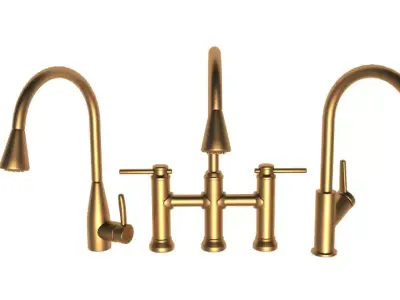 kitchen taps 3D model