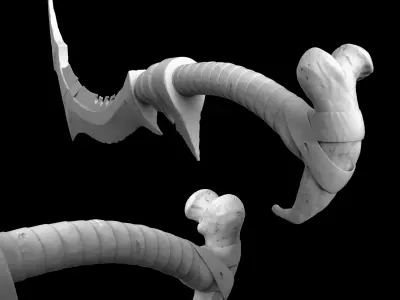 Ancient Bone Sword  3D print model