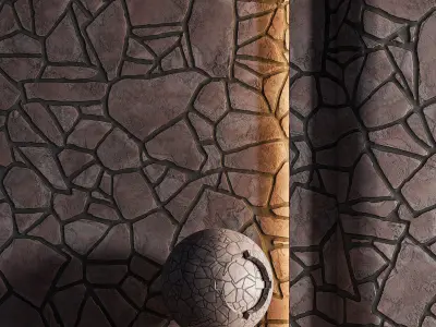 H70 Slate Stone Floor - PBR - 4K Texture
