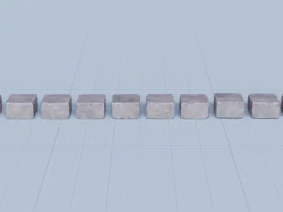 Stone Block Pack Vol 01 - Variant 01 Low-poly 3D model