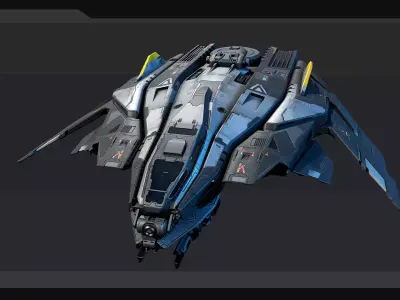 SF Fighter F50 Low-poly 3D model