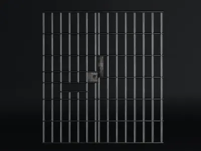 Door prison cell 3D model