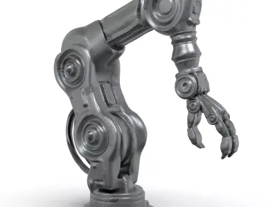 Fiction Robotic Arm Low-poly 3D model