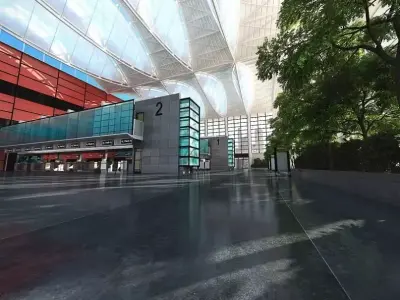 Spacious Shopping Mall 3D model