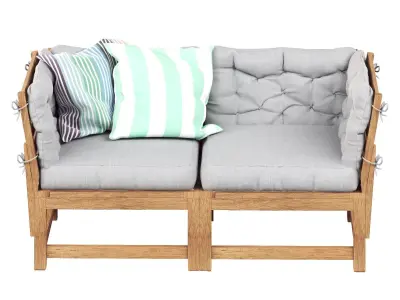 NAMMARO Modular 2-seater sofa with cushions IKEA 3D model