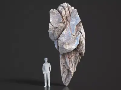 9 Modular Cliff Rocks 3D Pack 250925 Low-poly 3D model