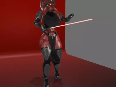 Curvy Darth Talon 3D print model