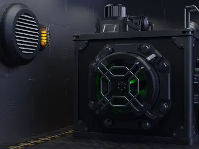 Sci-Fi Generator - Transformer 3D model