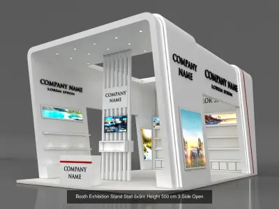 10 Exhibition Stand Stall Booth 3D model 3D Model Collection 3D Model Pack