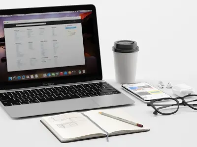 Workplace MacBook 3D model