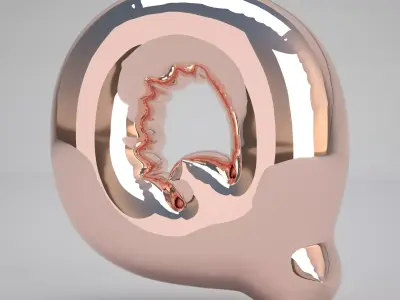 Q Balloon Copper 3D model