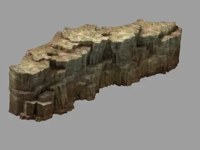 Snow White - Cliffs 04 3D model