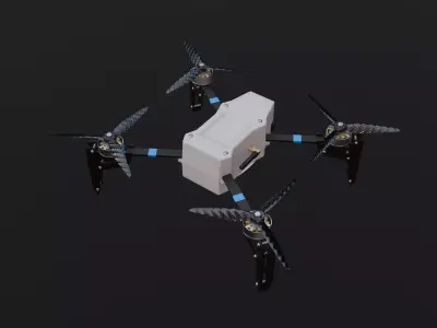 Light Show Drone Low-poly 3D model