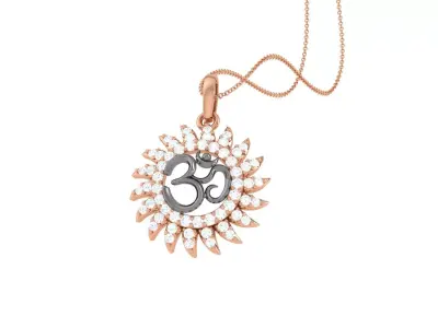 Spiritual Om Pendant 3D print model