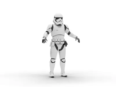 First Order Stormtrooper - Star Wars Low-poly 3D model