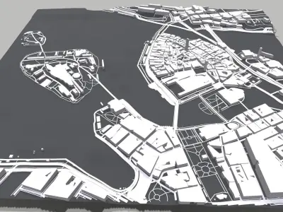Stockholm Old Town 3D model
