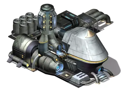 Machinery - Spacecraft - Functional Objects 010 3D model