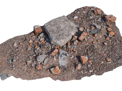 Construction debris 3D model