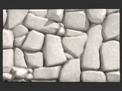 Wall Kitbash Stone Facade Set 3D print model