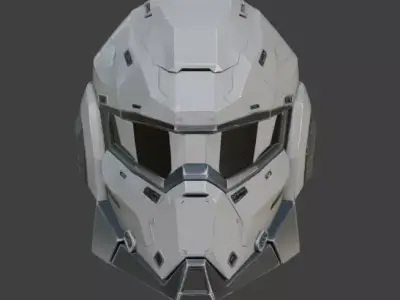 SciFi Helmet 3D model