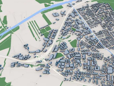 Chur City Switzerland 3D model