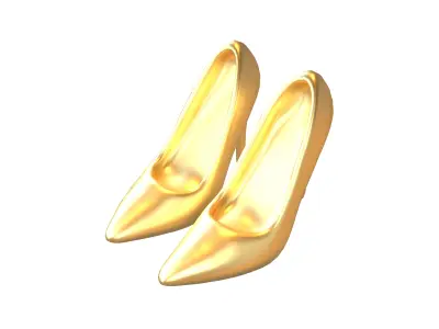 High Heels Icon v1 005 Low-poly 3D model
