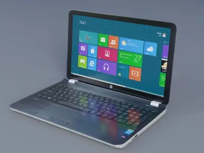 Laptop Low-poly 3D model