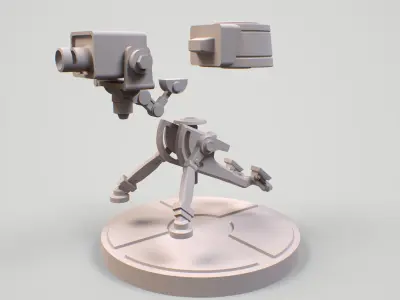 Team fortress 2 first level sentry miniature 3D print model