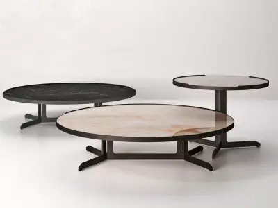 Abaresque Round Tables 3D model