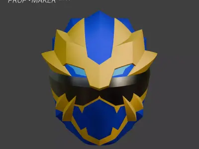 DIY Gozyuger Gozyu Leon Helmet EVA Foam Template 3D model