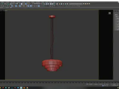 Nordic Designer Creative Medieval Glass Pendant Lights Low-poly 3D model