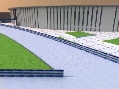 Education City Stadium 3D model