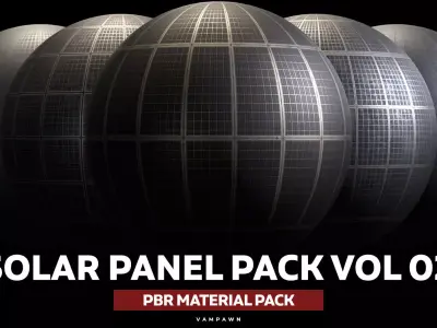 Solar Panel Material Pack Vol 02 Texture