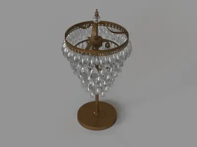 Anabella Table Lamp Antique Gold Finish 3D model