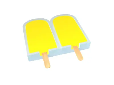 Ice Lolly With Mold v1 005 Low-poly 3D model