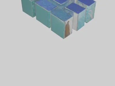 Mosaic Tiles Low-poly 3D model