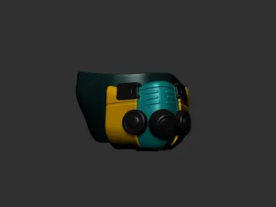 helmet high poly sculpt 3d printable  3D model 78