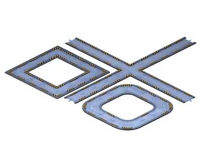 Building - Fleet - Surface Pavement 01 3D model