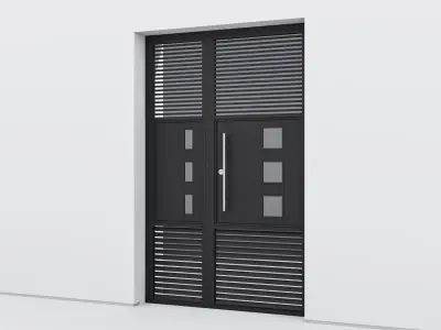 Aluminium door 105 3D model