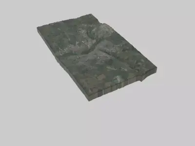 Omsk City Low-poly 3D model