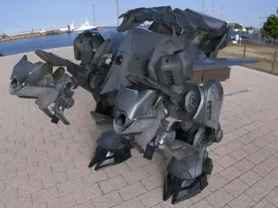 Conciliator Robot Low-poly 3D model