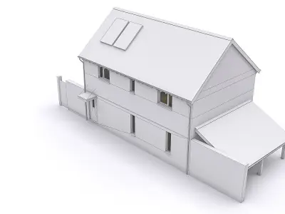 Townhouse 13 Low-poly 3D model