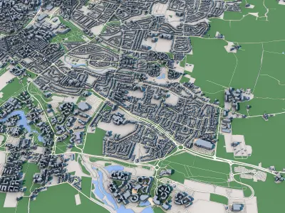 York City United Kingdom 3D model