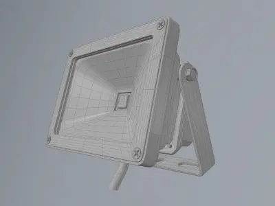 Exterior LED light 3D model