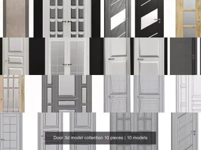 Door 3d model collection 10 pieces 3D Model Pack
