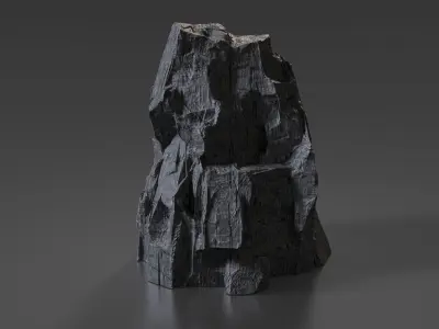 Cliff Rock 004 Low-poly 3D model