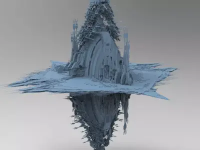 Sci Fi Locust Tower array 3D model