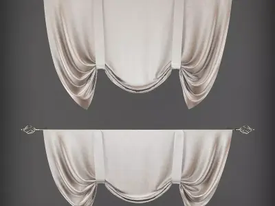 Curtain 3D model 229 Low-poly 3D model