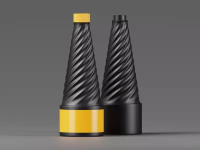 Stylish Cosmetic Bottle 3D Model Low-poly 3D model
